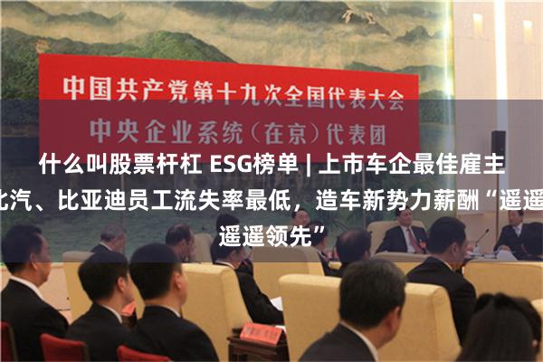 什么叫股票杆杠 ESG榜单 | 上市车企最佳雇主榜：北汽、比亚迪员工流失率最低，造车新势力薪酬“遥遥领先”