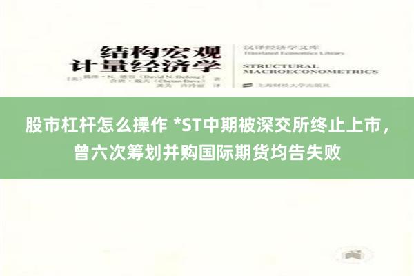 股市杠杆怎么操作 *ST中期被深交所终止上市，曾六次筹划并购国际期货均告失败