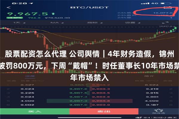 股票配资怎么代理 公司舆情｜4年财务造假，锦州港被罚800万元，下周“戴帽”！时任董事长10年市场禁入