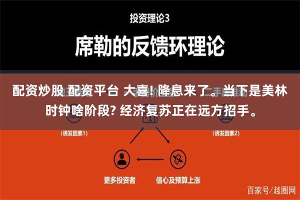 配资炒股 配资平台 大喜! 降息来了。当下是美林时钟啥阶段? 经济复苏正在远方招手。